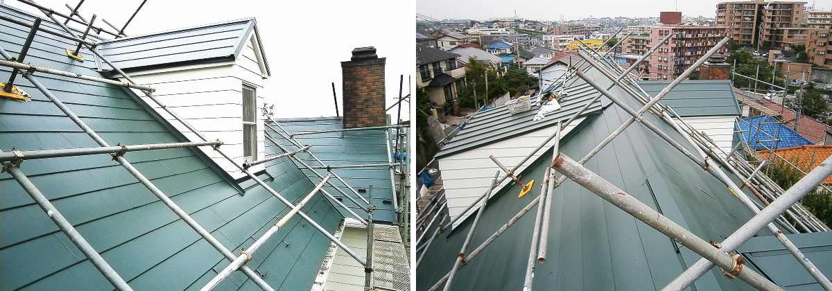 ガルバリウム鋼板屋根専門業者によるスレート屋根カバー工法
